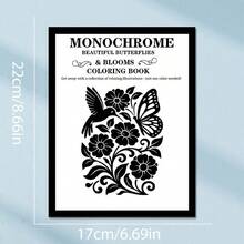 Monochrome Soothing Coloring Book - Mountain Cabin And Nature's Tranquil Journey, Monochrome Design, Relaxing Mind And Body, Suitable For Adult Soothing Activities, Other Styles Available (Pen Not Included) - Single Piece - View 14
