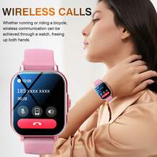 Reloj Inteligente, Llamadas/Marcación Inalámbrica, Múltiples Modos Deportivos, Recordatorio y Rechazo de Llamadas Entrantes, Notificación de SMS, Fondo de Pantalla Personalizable, Compatible con Sistemas IOS/Android - Multicolor - Ver 2