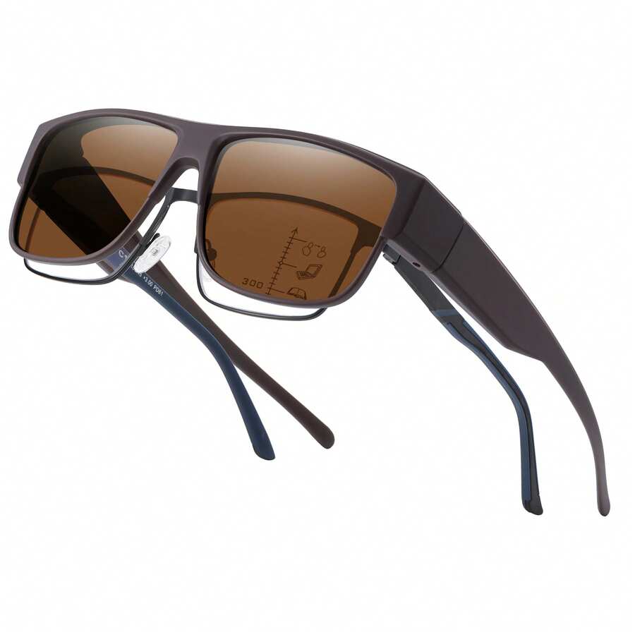 1 Paar zeitlose quadratische Oversized Modebrillen für Damen und Herren, geeignet für Urlaub, Shopping, Musikfestivals, Straßenfotografie, ideales Accessoire für Sommerstrandurlaub, Outdoor-Aktivitäten und Reisen - Verschiedenfarbig - Übersicht 1