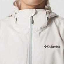 Columbia 男款新款戶外登山攀岩跑步運動休閒防水防風外套外套 - 米白色/綠色 - 查看 10