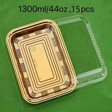 10/15 PIEZAS Contenedores de Alimentos Rectangulares Multicolor con Tapas Transparentes - Gran Capacidad, a Prueba de Fugas y Apilables, Adecuados para Bandejas de Queso, Aperitivos, Verduras - Cajas para Llevar Bandejas de Frutas Adecuadas para Cenas, Cumpleaños y Festivales - Multicolor - Ver 20