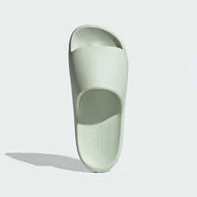 Adidas 春夏中性情侶時尚極簡運動休閒拖鞋 JQ7459 - 亞麻綠 - 查看 3