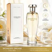 Wish 3.4floz Women's EaudeParfuma Spray,LongLasting Perfume,WhiteMusk,Sandalwood,Vanila,PerfectForDating,SweetPlayful Girlfriend Wife Mother Friend,Birthday Graduation Party,Summer SummerSelections SummerMustHaves SummerClassic,Gift Charm Style Daily Use - White Musk/Sandalwood/Vanila - 查看 2