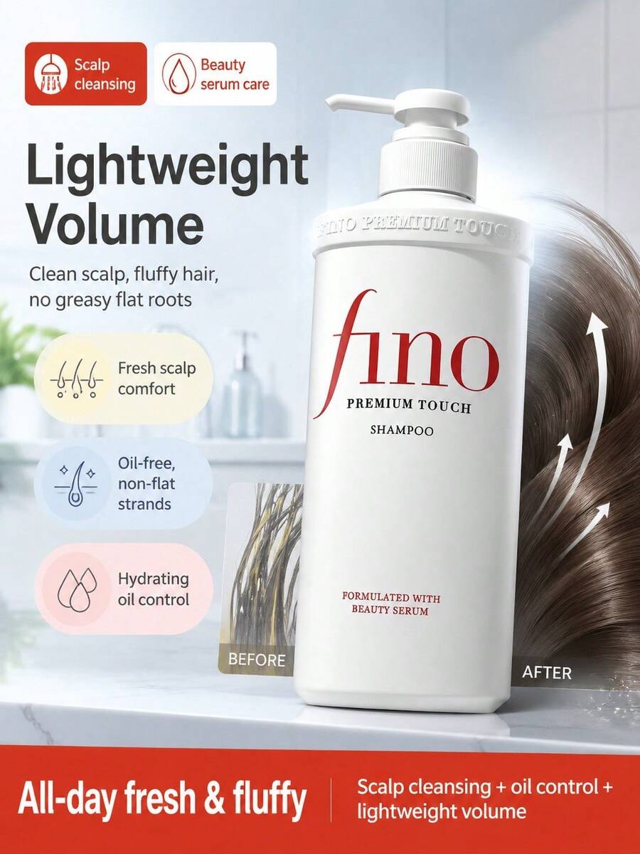 Fino Fennuo 洗髮精美容精華護髮素 550ml 深層滋養修復染燙受損髮質 柔順滋養髮膜 - 洗髮水 - 查看 1