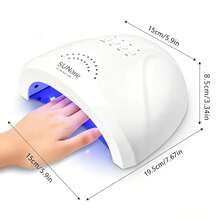 LUYAO SUNone LED Nail Lamp, Gel Nail Polish UV Drying Light, 3-Level Timer, White - White - View 10