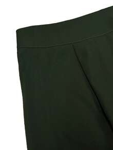 Falda pirata de unicolor con volantes y parches de encaje, estilo gótico para primavera - Verde Oliva - Ver 7