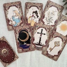 44張童話風格 Lenormand 全套夢幻主題占卜卡，塔羅替代收藏版，靈性探索桌上遊戲卡 - 彩色 - 查看 5