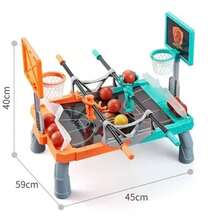 Home Desktop 2-Player Competitive Basketball Table Game, Fun Figure Ball-Catching Dunking Battle Table, Parent-Child Leisure Interactive Mini Basketball Court, Portable, Durable Smooth Material, Stress Relief Educational Toy For Boys, Fun Gift - Multicolor - View 13