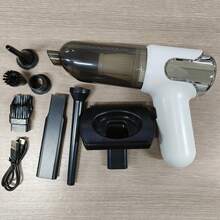 USB充電式強力無線吸塵器，附7件配件，高吸力寵物毛髮清理吸塵器，適用於硬地板、地毯與寵物毛髮清潔，家用吸塵器 - 彩色 - 查看 13