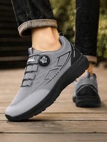 Men Hiking & Trekking Shoes - Silver - View 4