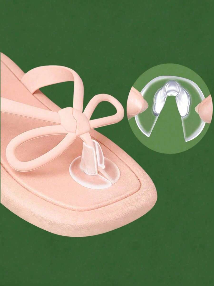 Soft Rubber Toe Pads, Designed For Toe Protection, Suitable For Flip-Flops, Providing Non-Slip Foot Grip, Washable And Reusable. Suitable For Flip-Flops, Slippers, Sandals, Etc., Outdoor Travel, Vacation And Summer Essentials - Multicolor - View 1
