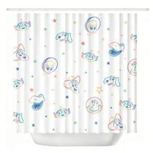 Toy Story Color Line Sketch Character Star Print Shower Curtain Bathroom Household Bathroom Partition Decor Curtain - Multicolor - View 3