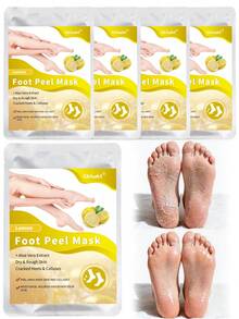 5 Paket Masker Pengelupas Kaki, Masker Eksfoliasi Kaki untuk Pria dan Wanita, Masker Pengelupas Kaki, Masker Pelembap Kaki - View 1