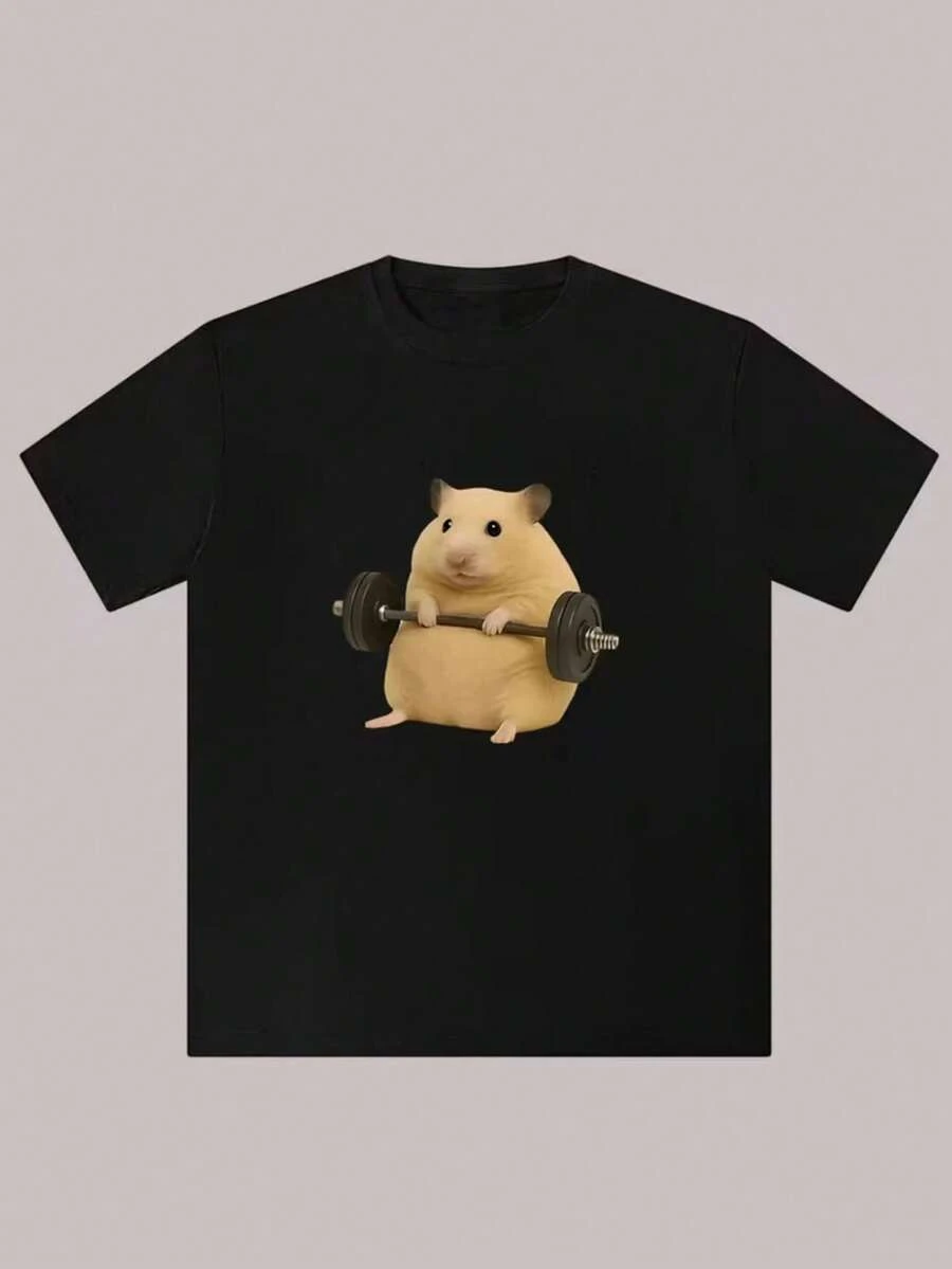 Men T-Shirts - 黑色 - 查看 1