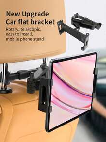 Car Rear Seat Headrest Rotating Telescopic Adjustable Bracket Phone Tablet Holder - Upgraded Version (black) - View 10