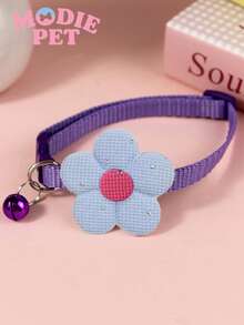 1/3pcs Cute Shiny Bow Bell Collar For Cats And Dogs, Suitable For Daily Use - Multicolor - View 8