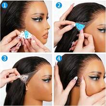 10/30/50pcs Waterproof Lace Front Wig Tape, Sideburn Wig Tape, Adhesive Tape For Hair Pieces, Halloween - View 6