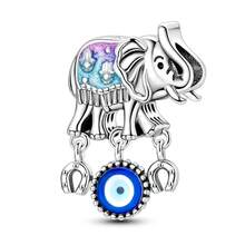 1pc Silver Plated Animal Series Forest Elephant Tiger Lion Dinosaur Zebra Sloth Rabbit Panda Pendant Beads Suitable For Bracelet Bangle Necklace Beads Suitable For DIY Jewelry Making Human And Nature Theme Beads - Silver - View 37