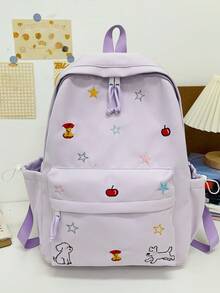 New Cartoon Back To School Season Versatile Couple Multifunctional Large Capacity Comfortable Minimalist Elegant Suitable For Various Occasions Backpack (No Accessories Included) - Multicolor - View 9