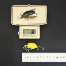 1pc 7g Water Cicada Floating Crawler Lure, Surface Ripple Floating Bass Fishing Hard Bait With Double Hooks, Strong Vibration Attracts Fish - Multicolor - View 7
