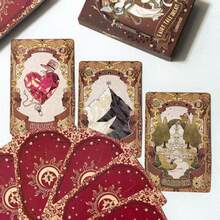 44張童話風格 Lenormand 全套夢幻主題占卜卡，塔羅替代收藏版，靈性探索桌上遊戲卡 - 彩色 - 查看 10