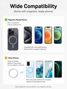Rechargeable Fill Light With Mirror For Magsafe LED Phone Light Attachment Selfie Ring Light Brightness Adjustable, Compatible With Magsafe For IPhone Smartphone Vlogs/Photography/Video Conference - one-size - View 2