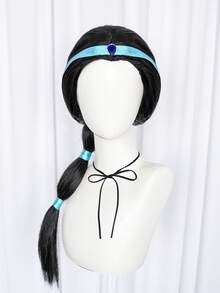 Halloween Cosplay Wig Set – Single Braided Ponytail Wig (Black, Red, White); Includes Styles For Witches, Princesses, And Cowgirls; Perfect For Holiday Costume Parties. - Multicolor - View 15