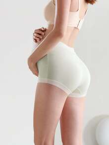 [4pcs/Pack]High Waist Maternity Panties For Early, Mid And Late Pregnancy, Belly Support, Color Block Letter Design, Comfortable Triangle Panties, Non-Binding - Multicolor - View 7