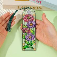 Exquisitely Painted Floral Acrylic Bookmarks, Vintage Arched Window Designs Themed With Daisies, Lilies And Roses For Clipping Reading Pages, Artistic Reading Gifts Ideal For Female Book Lovers And Teachers - One Size Fits All - View 11