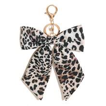 1 buah Gantungan Kunci Pita Kain Motif Leopard dengan Kait Paduan Logam, Hadiah untuk Wanita dan Anak Perempuan, Cocok untuk Kembali ke Sekolah, Halloween, Thanksgiving, Natal - MultiWarna - View 5