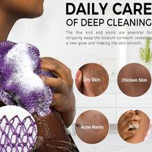 1pc African Mesh Bath Sponge, Unisex Durable Exfoliating Shower Sponge For Body Scrubbing, Makes Skin Smooth, Shower Cap, African Net Sponge, Exfoliating Glove, Bath Accessories, Back Scrubber - Multicolor - View 9