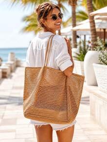 Women Top Handle Bags - Brown - View 1
