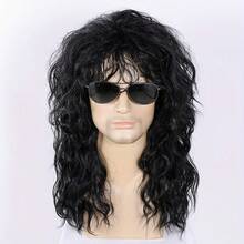 Men's Formal Long Curly Wig, Party Birthday Holiday Halloween Cosplay Wig - Multicolor - View 14