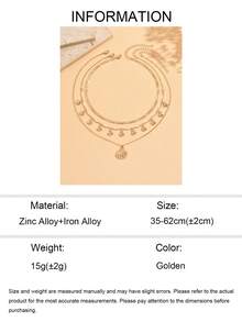 3pcs/Set Bohemian Style Gold Shell Multi-Layer Stackable Necklace Set, Niche Design Ocean Style Shell Pendant Collarbone Chain, Suitable For Daily Wear, Vacation Photos And Date Wear - Gold - View 5