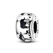 1pc Silver Plated Animal Series Forest Elephant Tiger Lion Dinosaur Zebra Sloth Rabbit Panda Pendant Beads Suitable For Bracelet Bangle Necklace Beads Suitable For DIY Jewelry Making Human And Nature Theme Beads - Silver - View 15