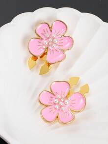 1/2 piezas Clip de cubierta de botón para camisa, decoración de gemelos sin costura, clip de flor de metal DIY para cuello de camisa, traje y vestido, accesorio de moda, regalo - A - Ver 6