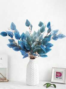 Folhagem Artificial de Folhas de Eucalipto Verde, Arranjo de Vaso de Parede de Flores DIY, Decoração de Sala de Estar, Quarto, Cozinha, Escritório, Decoração de Centro de Mesa para Casamento e Festa, Decoração de Jardim Interno e Externo para Outono e Inverno - Multicolorido - Visão 5