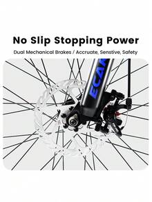 26 Inch Mountain Bike 21-Speed Disc Brakes Durable Frame Front Rear Dual-Shock Absorption Unisex For Commuting Travel School Mountain And City Road Cycling -Does Not Support Self Pick Up - as Pic - View 6