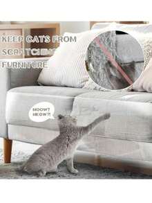 Cat Scratch Sofa Protection Tape (5m), Suitable For Dogs, Furniture, Training, Self-Adhesive Transparent Material - 45X500cm - View 3