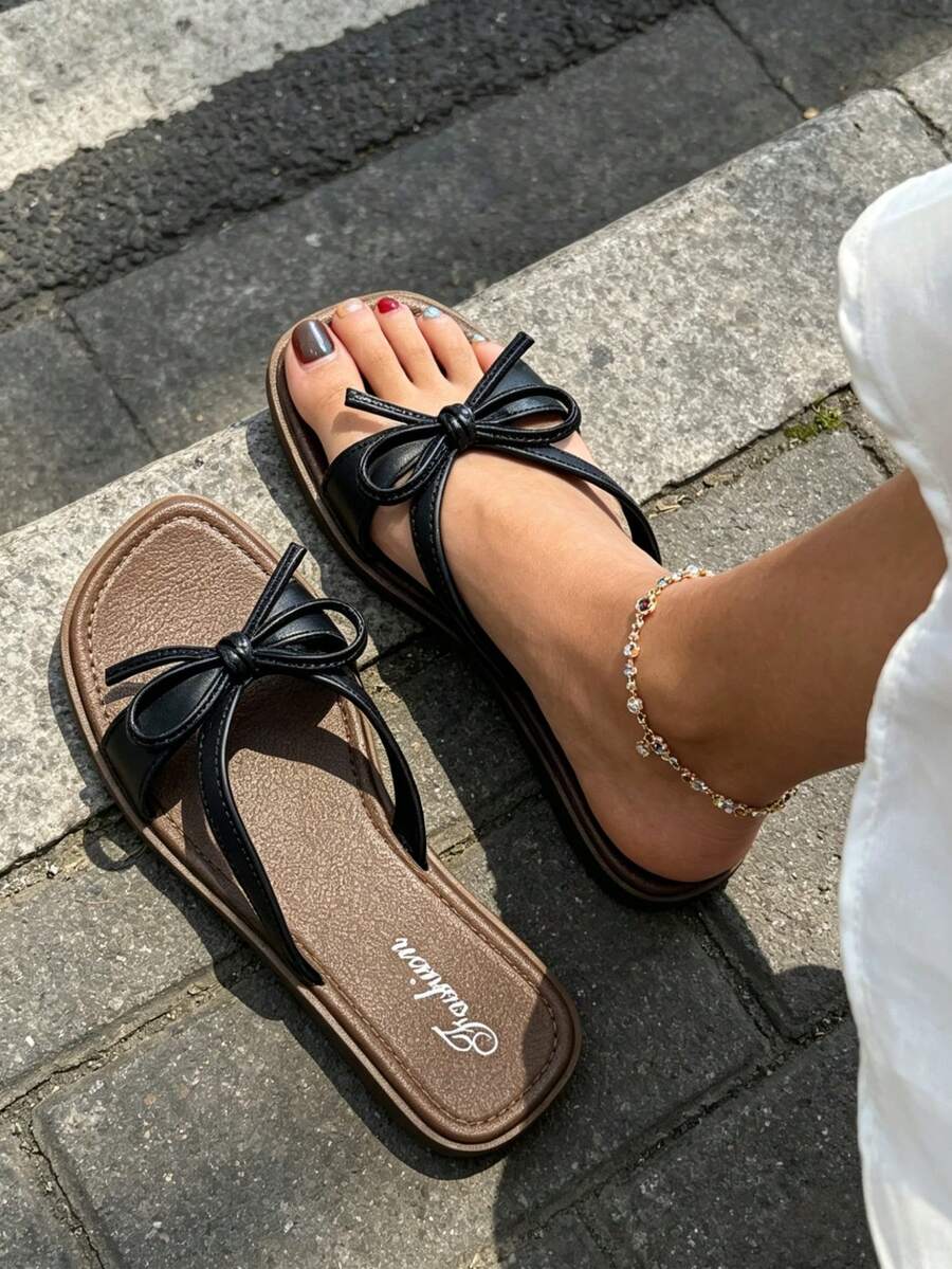 Women's Summer Shoes, Comfortable Women's Summer Sandals, Women's Summer Sandals, Women's Sandals, Women's Slippers, Summer Slippers, Women's Slippers, Summer Footwear, Black Slippers, Black Sandals - Black - View 1