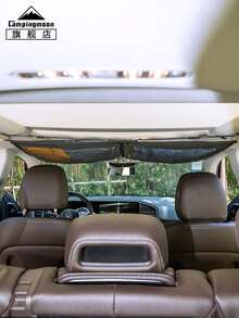 CAMPINGMOON Car Interior Expansion 4-Pocket Mesh Bag, 4-Corner Hanging Storage Net Pouch For Car Roof Ceiling, B-965 - Black - View 7