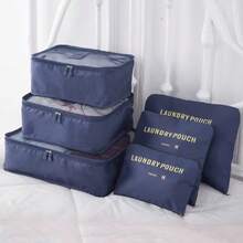 6pcs Set Diagonal Stripe Travel Luggage Organizer Bags, Multi-Functional Luggage Organizer With Clothing, Shoes And Underwear Bags, Space-Saving, Clothes Classification Storage Packing Portable Storage Bags, Travel Supplies Set Underwear Organizer Storage Bags, 6 Sizes, Reusable And Washable, Essential Organizer Bags For Travel And Business Trips - View 13