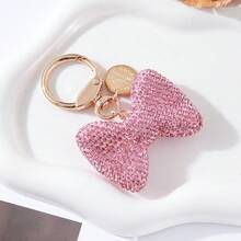 1 pieza Llavero con lazo de Disney nuevo con strass, lindo llavero para niñas, adorno para coche y bolso, regalo de fiesta con strass - Varios estilos - Ver 3