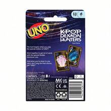 Mattel UNO K-Pop Monster 卡牌遊戲，適合 1-10 人玩家，兒童與成人遊戲之夜，附特殊規則 - JRV01 - 查看 10