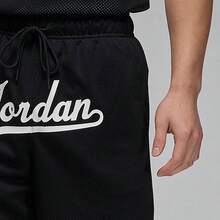 Nike Jordan Flight MVP Lettered Lace-Up Comfortable Breathable Casual Shorts For Men - Black - View 4