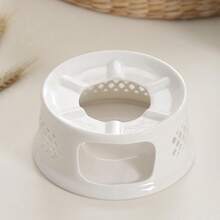 Ceramic Teapot Warmer Tea Pot Holder Tea Light Candle Holder For Heating - White - View 5