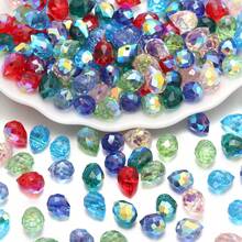 20pcs Dreamy Sparkling AB Color High Quality Glass Crystal Beads, Water Drop Shaped Faceted Spacer Beads Decoration Beads & Bead Assortments, For DIY Jewelry, Bracelets, Necklaces, Keychains, Earrings, Pendants And Craft Materials - Teardrop - View 6