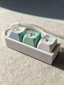 Keycaps/ Dog Keycap/Dog Shaped Top White Base/No Lighting Or Illumination Effect/Suitable For Bag, Backpack Pendant, Computer Keycap Installation - Multicolor - View 10