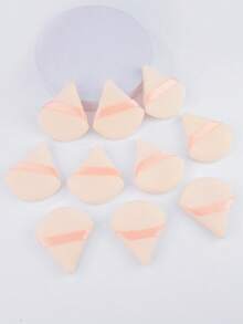 三角麂皮化妝棉 5/10/20/30/50/100入，超柔軟麂皮材質，適用於修容、眼部與角落，適合所有膚質 - 彩色 - 查看 5