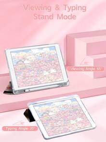 Ayotu Double-Sided Customizable Tablet Protective Case - Compatible With IPad And Tablets, Customizable With 9 Photos And Text, Suitable For IPad A16 11-Inch, 10.2-Inch, Kindle Paperwhite 12th Gen 2024 Folding Protective Case, Transparent Back, Fashionable Protective Case, Auto Sleep/Wake Function - Multicolor - View 8